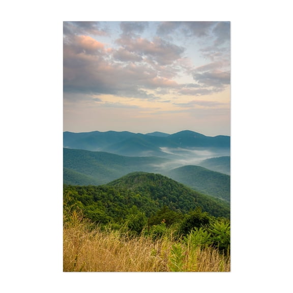 Skyline Drive Views 02 - Virginia Photography Landscape Nature Mountain Scenic Forest Summer Autumn Unframed Wall Art Print 40 x 60 inches