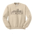 thumbnail image 1 of Skyline Fort Worth Texas Sweatshirt Unisex Small Sand, 1 of 5