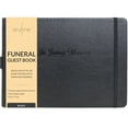 thumbnail image 1 of Skyline Funeral Guest Book, 10''x7'', Black, 1 of 6