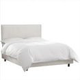 thumbnail image 1 of Skyline Furniture 284NBBED-PWVLVWHT California King Nail Button Border Bed In Velvet White, 1 of 1