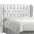 thumbnail image 1 of Skyline Furniture 412QVLVWHT Queen Tufted Wingback Headboard In Velvet White, 1 of 1