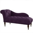 thumbnail image 1 of Skyline Furniture 8087ESPVLVABR Chaise Lounge In Velvet Aubergine, 1 of 1