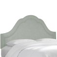 thumbnail image 1 of Skyline Furniture 833NB-PWLNNSWDBL King Nail Button Notched Headboard, Linen Swedish Blue, 1 of 1