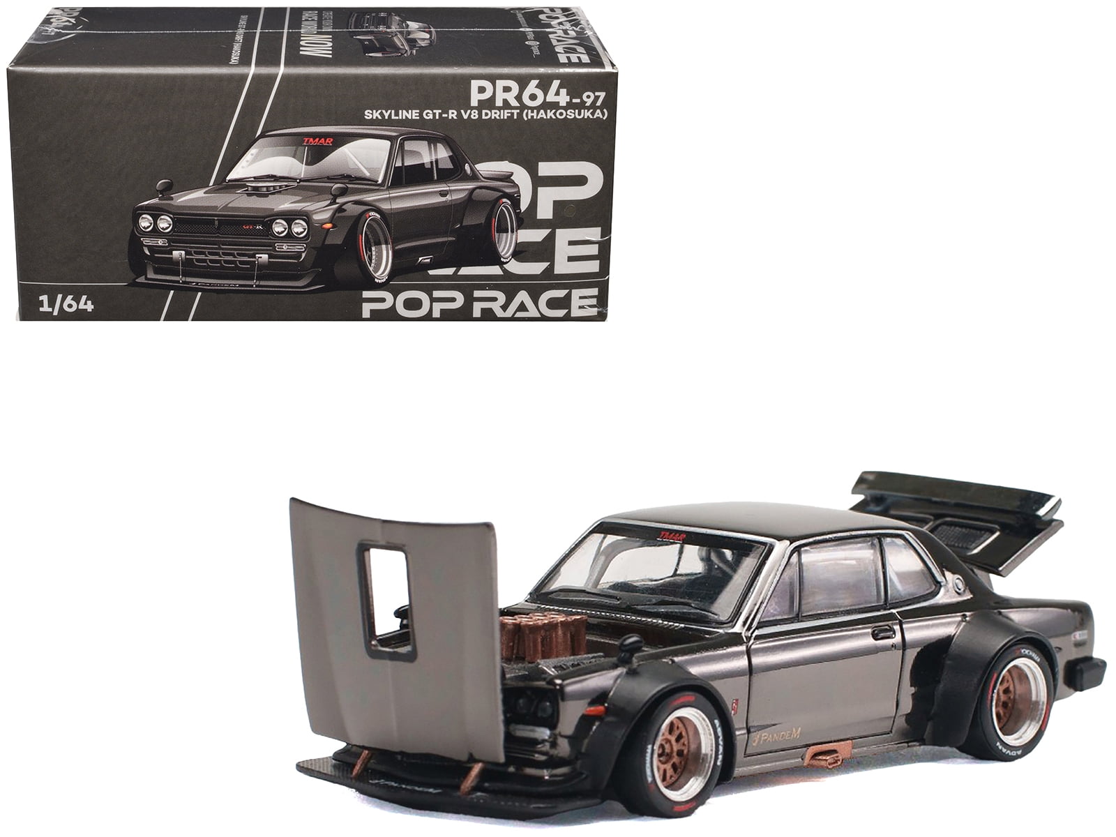 POPRACE 1/64 SKYLINE GT-R V-S DRIFT