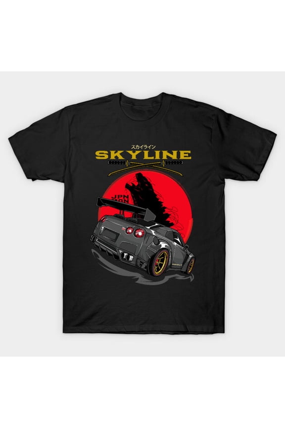 Skyline GTR JDM Tuner Supercar Drift Racing Automotive Legend Unisex T-Shirt, up to size 3XL.