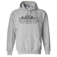 thumbnail image 1 of Skyline Houston Texas Hoodie Sweatshirt Unisex 2X-Large Grey, 1 of 1