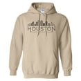 thumbnail image 1 of Skyline Houston Texas Hoodie Sweatshirt Unisex X-Large Sand, 1 of 1