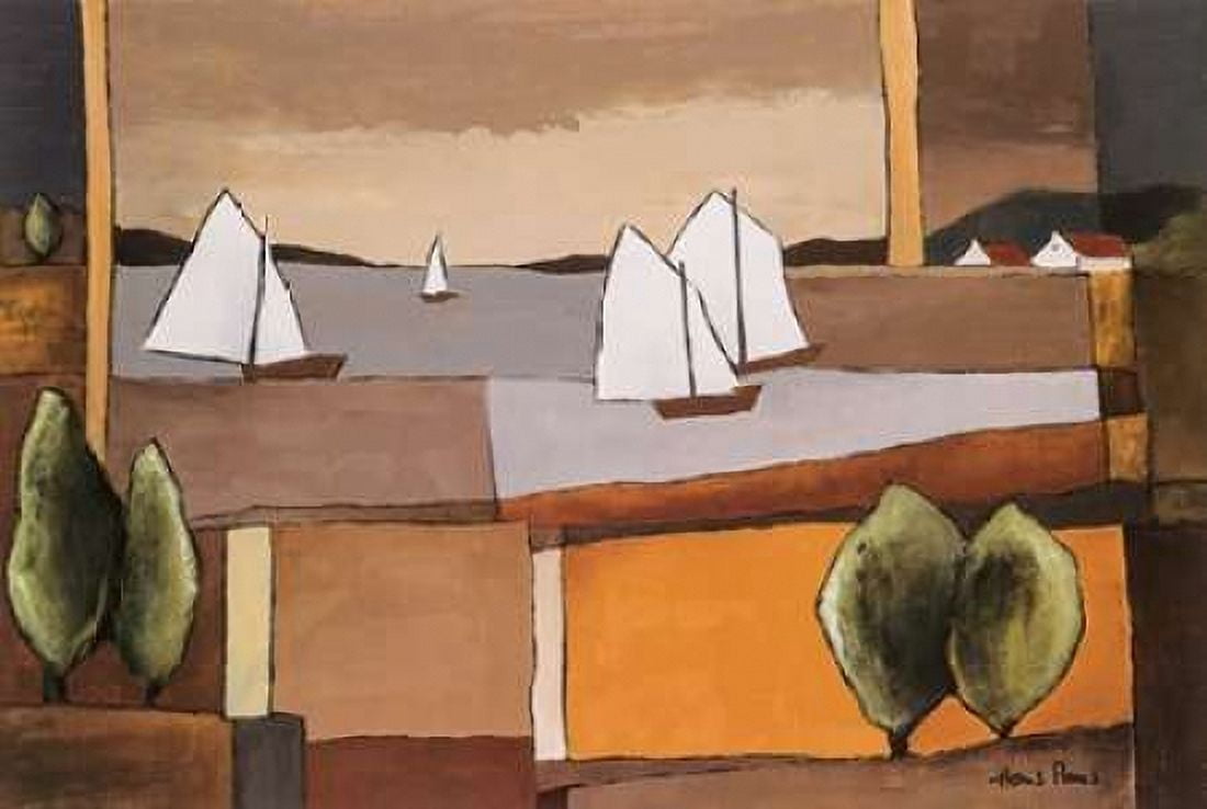 Skyline II Canvas Art - Hans Paus (24 x 36)