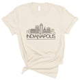 thumbnail image 1 of Skyline Indianapolis Indiana Shirt Unisex 3X-Large Natural, 1 of 1
