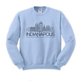 thumbnail image 1 of Skyline Indianapolis Indiana Sweatshirt Unisex 2X-Large Light Blue, 1 of 5