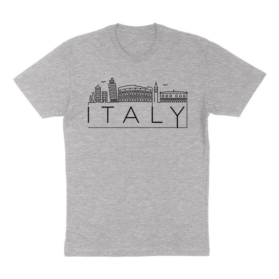 Skyline Italy Shirt Unisex X-Large Grey