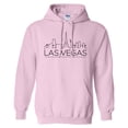 thumbnail image 1 of Skyline Las Vegas Nevada Hoodie Sweatshirt Unisex 5X-Large Pink, 1 of 5