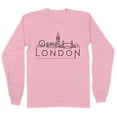 thumbnail image 1 of Skyline London England Long Sleeve Shirt Unisex 3X-Large Pink, 1 of 5