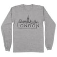 thumbnail image 1 of Skyline London England Long Sleeve Shirt Unisex 5X-Large Grey, 1 of 5