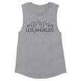 thumbnail image 1 of Skyline Los Angeles California Women's Muscle Tank Large Heather Grey, 1 of 5