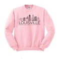 thumbnail image 1 of Skyline Louisville Kentucky Sweatshirt Unisex Large Pink, 1 of 5