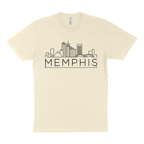 Skyline Memphis Tennessee Shirt Unisex Large Natural