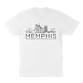 thumbnail image 1 of Skyline Memphis Tennessee Shirt Unisex Large White, 1 of 5
