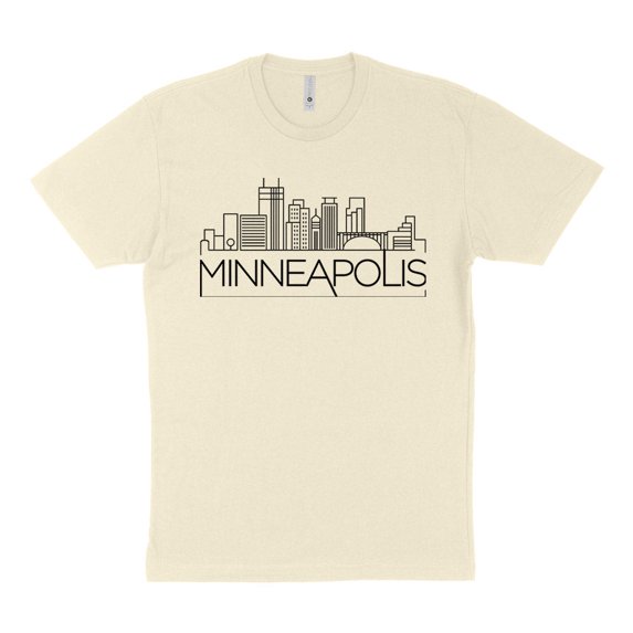 Skyline Minneapolis Minnesota Shirt Unisex 3X-Large Natural