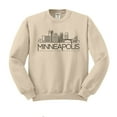 thumbnail image 1 of Skyline Minneapolis Minnesota Sweatshirt Unisex 3X-Large Sand, 1 of 5