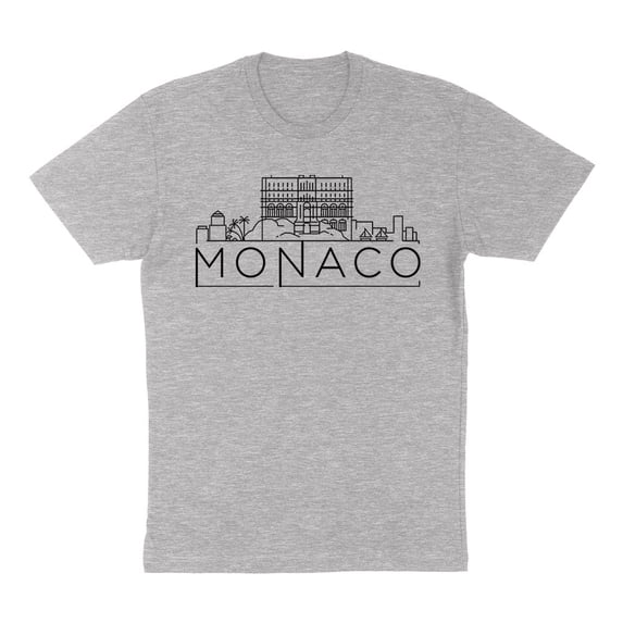 Skyline Monaco Shirt Unisex Small Grey