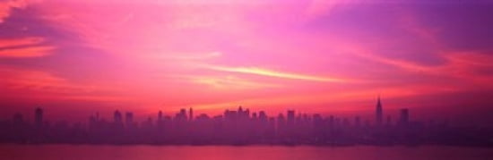 Skyline NYC New York City New York State USA Canvas Art - Panoramic Images (36 x 12)