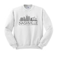 thumbnail image 1 of Skyline Nashville Tennessee Sweatshirt Unisex Large White, 1 of 5