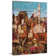 thumbnail image 1 of "Skyline New York City 1" Painting Print on Wrapped Canvas, 1 of 5