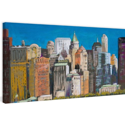 Marmont Hill 'Skyline New York City 3' Painting Print on Wrapped Canvas