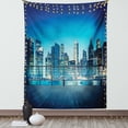 thumbnail image 1 of Skyline New York City Night Tapestry Wall Hanging for Living Room Bedroom Dorm, 1 of 5
