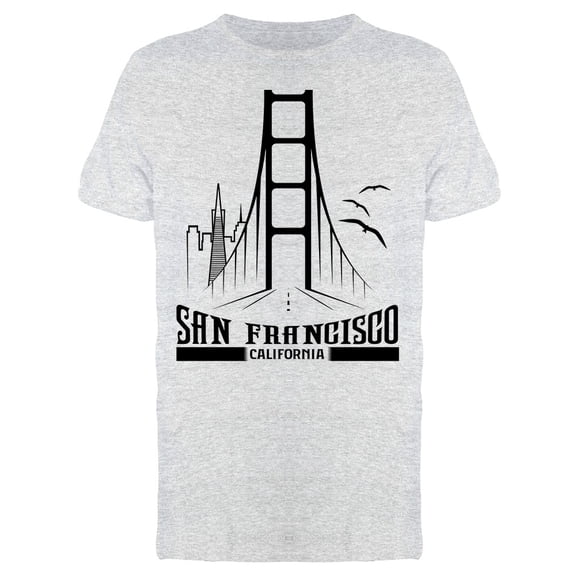 Skyline Of San Francisco Art Tee Men's -Image by Shutterstock