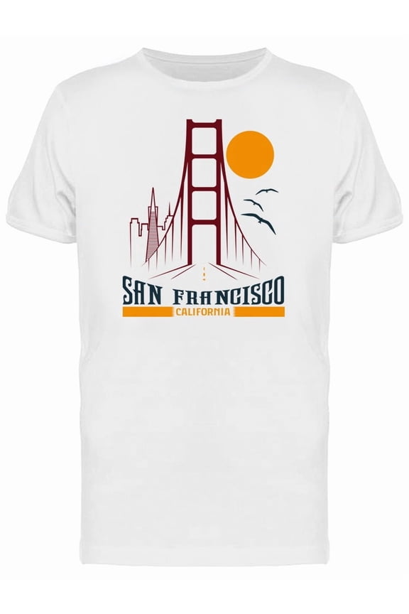 Skyline Of San Francisco Logo T-Shirt Men -Image by Shutterstock, Male Small