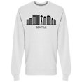 thumbnail image 1 of Skyline Of Seattle Sweatshirt Men -Image by Shutterstock, Male XX-Large, 1 of 2