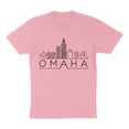 thumbnail image 1 of Skyline Omaha Nebraska Shirt Unisex 2X-Large Pink, 1 of 5