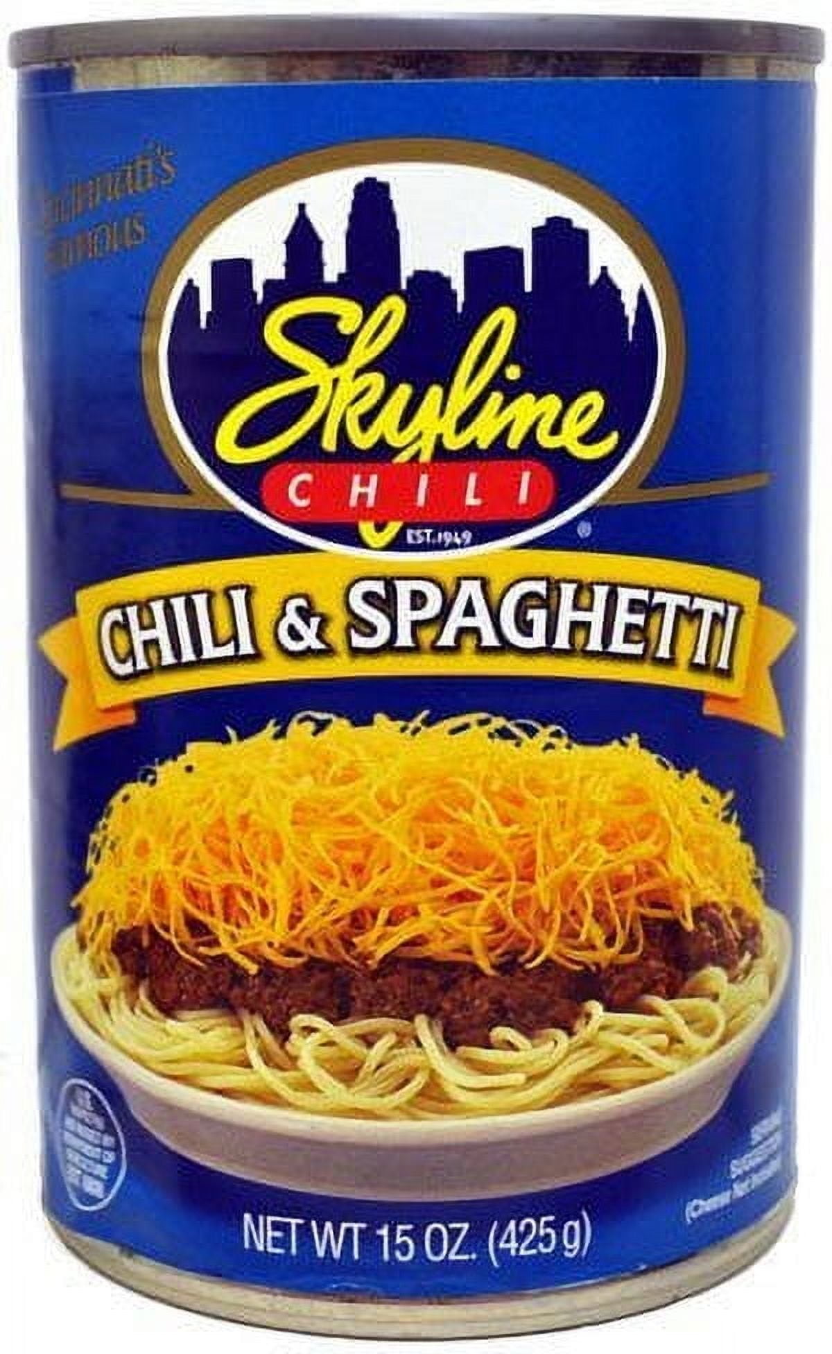 Skyline Original Chili & Spaghetti, 15oz [12-Cans]