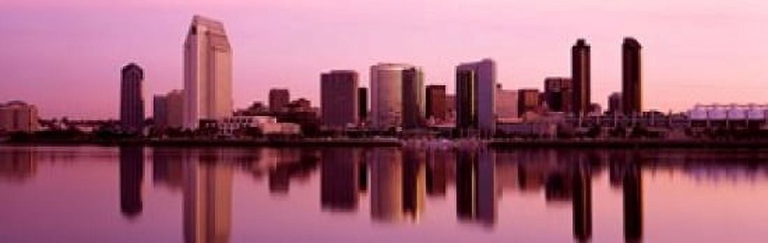 Skyline San Diego CA Canvas Art - Panoramic Images (18 x 6)