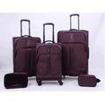 Skyline Softside Checked Spinner 5pc Luggage Set