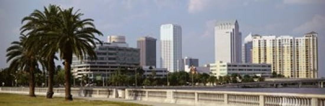 Skyline Tampa FL USA Canvas Art - Panoramic Images (18 x 6)