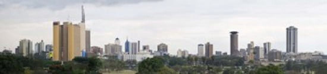 Skyline in a city Nairobi Kenya 2011 Canvas Art - Panoramic Images (22 x 5)