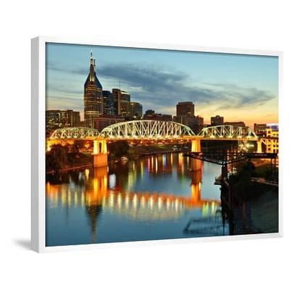 Skyline of Downtown Nashville, Tennessee, Usa, Framed Art Print Wall Art by SeanPavonePhoto Sold by Art.Com