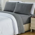 thumbnail image 1 of Skylinewears Bed Sheets Set Deep Pocket 4-Piece Set Plain 4 PC Brushed Microfiber Bedding Sheet Set Gray King, 1 of 7