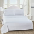 thumbnail image 1 of Skylinewears Bed Sheets Set Deep Pocket 4-Piece Set Plain 4 PC Brushed Microfiber Bedding Sheet Set White Full, 1 of 6