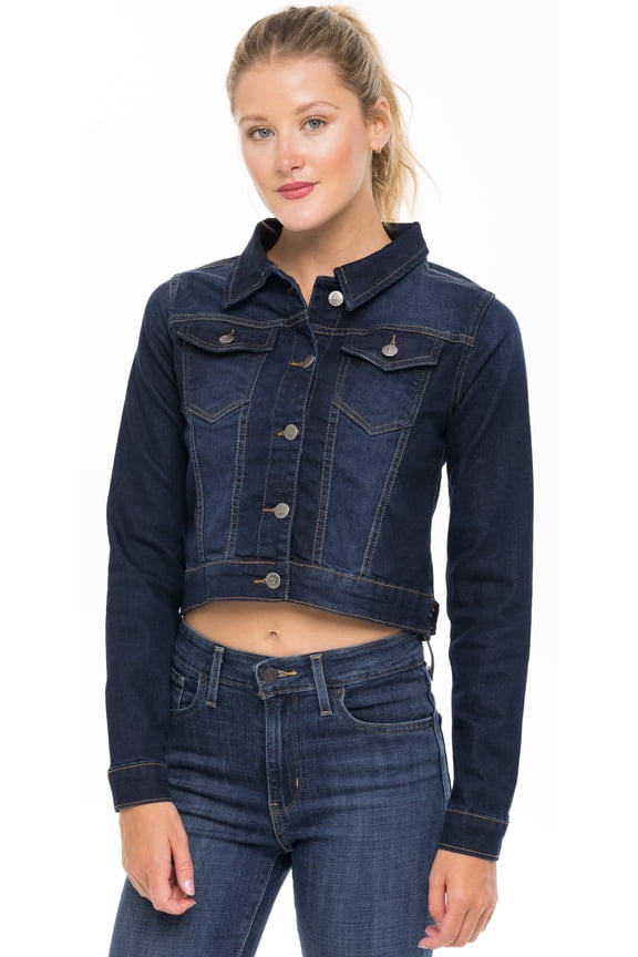 Fashion Women's Casual Soft Denim Jean Jacket
