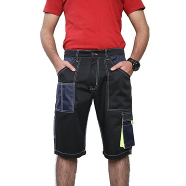 Skylinewears Men Carpenter Tactical Heavy Duty Cordura Reinforced Utility Pockets Work Shorts