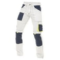 thumbnail image 1 of Skylinewears Men Construction Pants Utility Work Trousers With Built In Tool Belt & Cordura Reinforced Knee Pad Pockets White W40-L32, 1 of 7
