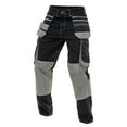 thumbnail image 1 of Skylinewears Men's Heavy Duty Cordura Carpenter Safety Work Trousers - Knee Reinforced, Holster & Cargo Pockets Pants Black W34-L30, 1 of 3