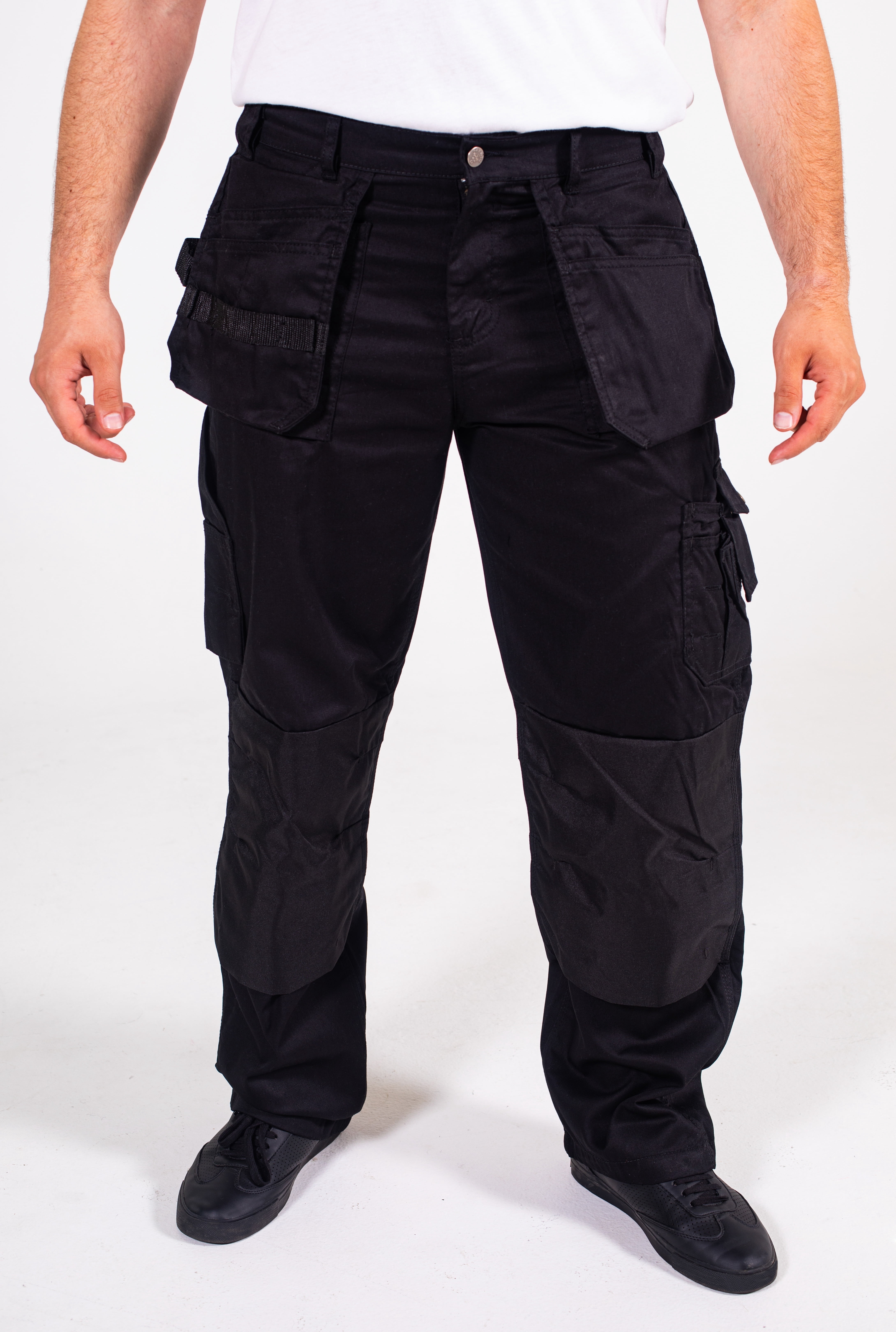 Skylinewears Rugged Construction Men's Cargo Work Pants, Cordura Knee ...