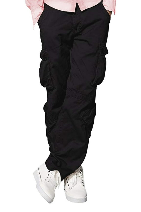 Men’s Cargo Pants with Multi Pockets Outdoor Hiking Trousers Cotton Work Pants