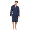 thumbnail image 1 of Skylinewears Men’s Luxury Robe 100% Cotton Terry Robe Shawl Collar Kimono Bathrobe Spa Robe Lightweight Soft Sleepwear Shower Robe Gowns for Men, 1 of 6