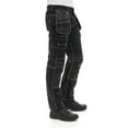 thumbnail image 1 of Skylinewears Mens Construction Pants Utility Tool Pockets Carpenter Cordura Knee Reinforced Work Wear Safety Trousers B2 Black W30-L30, 1 of 5